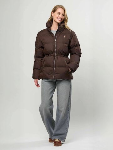 U.S. POLO ASSN. Winter jacket ' UWEdna ' in Braun