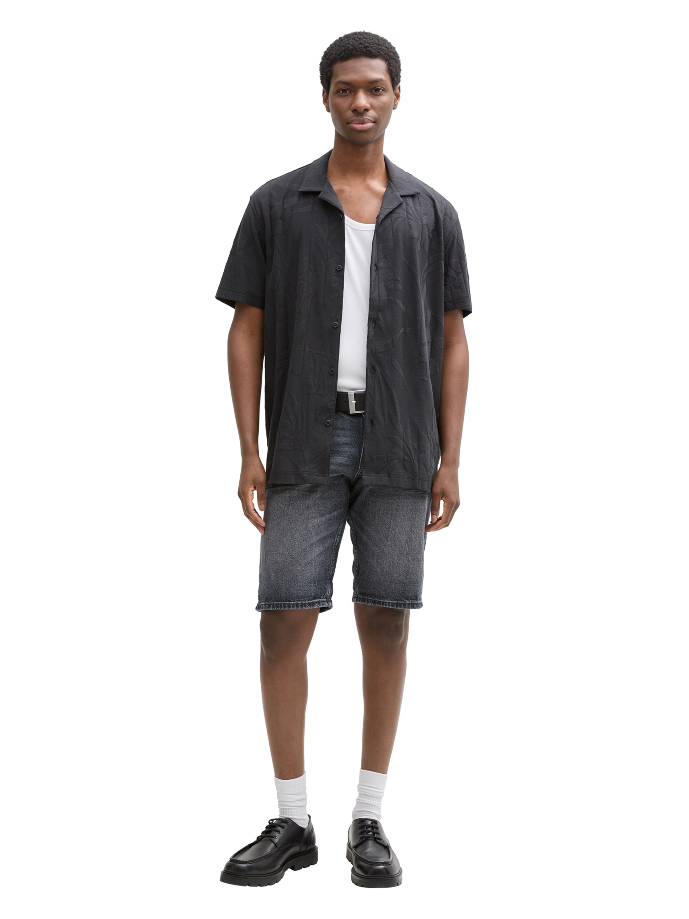 TOM TAILOR DENIM Úzky strih Džínsy 'Piers' - Čierna