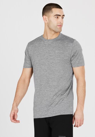 ENDURANCE - Regular Fit Camisa funcionais 'Mell' em cinzento: frente