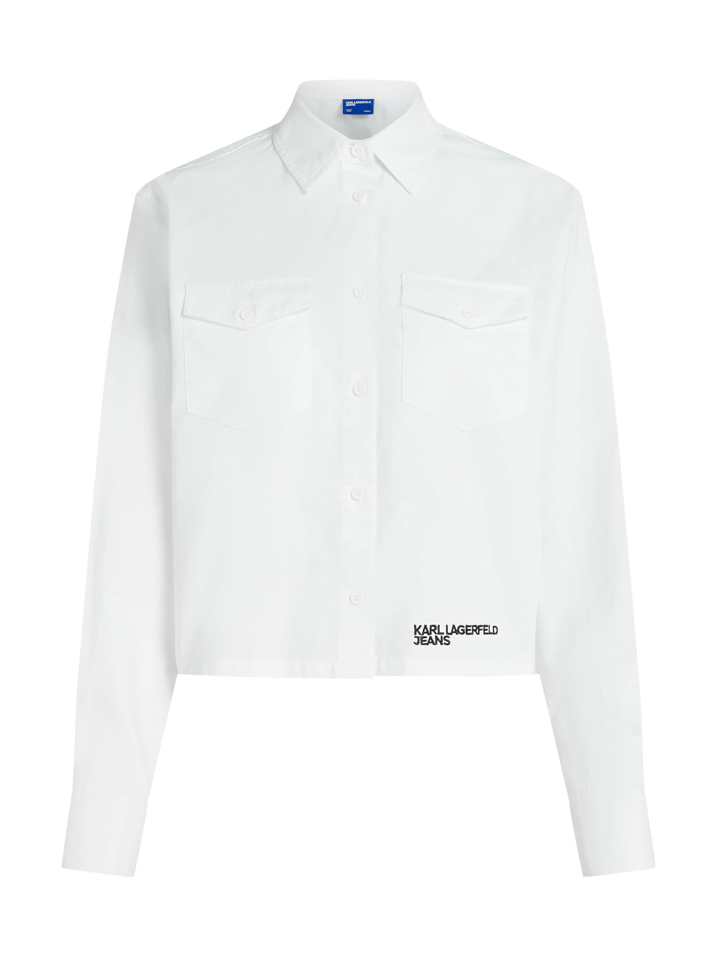 KARL LAGERFELD JEANS Blouse in White: front