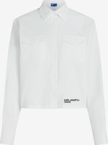 KARL LAGERFELD JEANS Pusero värissä valkoinen: etupuoli