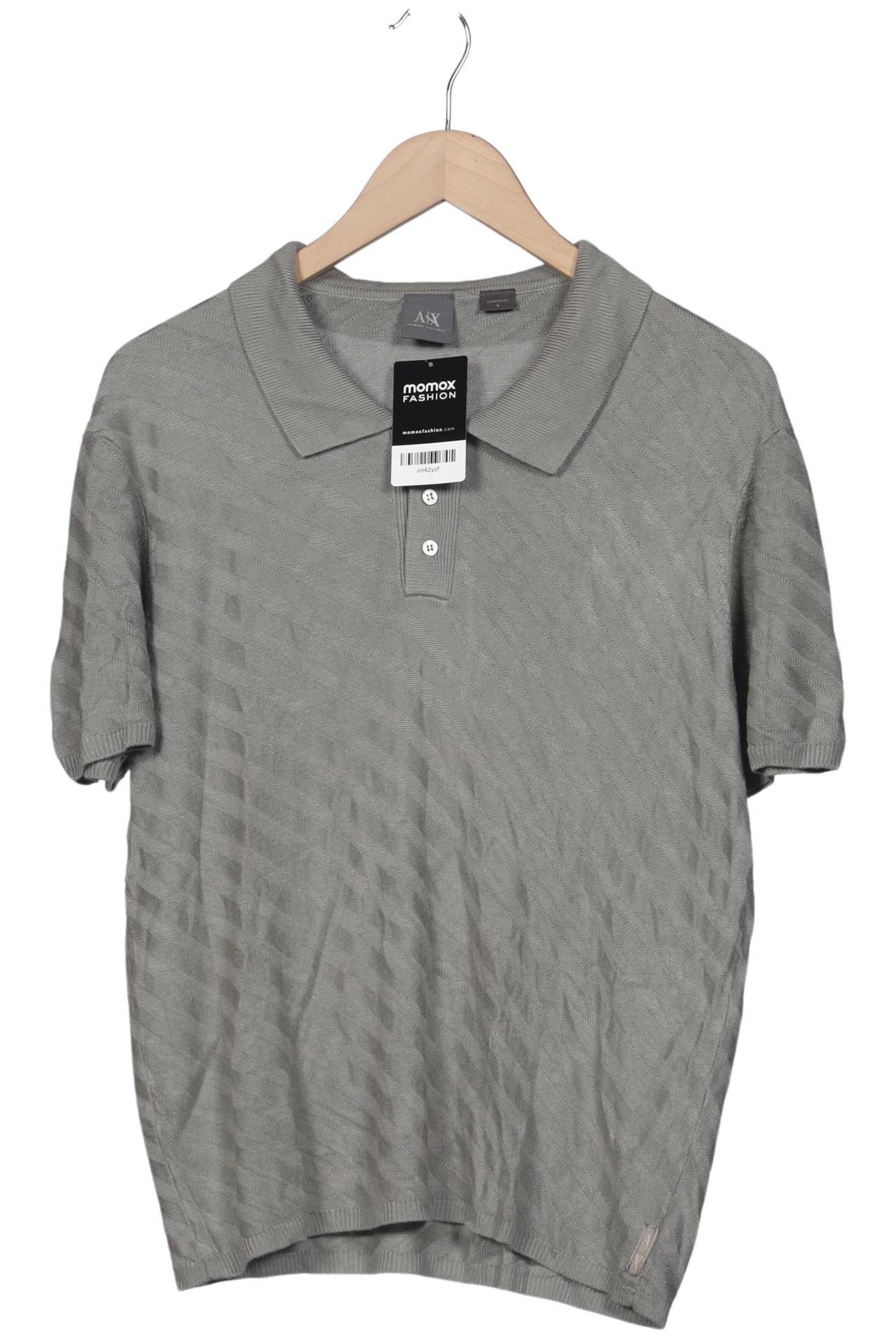 ARMANI EXCHANGE Poloshirt L in Grau: Vorderseite