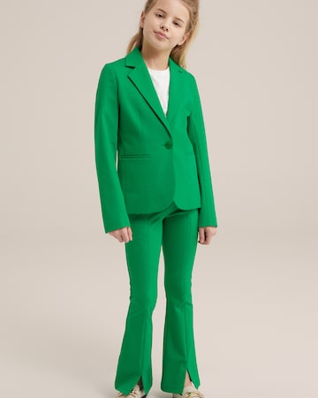 WE Fashion Flared Broek in Groen