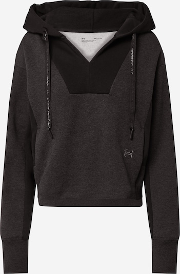 UNDER ARMOUR Sweat de sport 'Rival' en noir / noir chiné, Vue avec produit