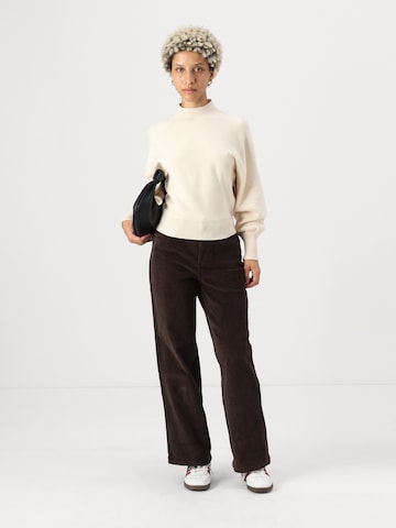 Vero Moda Petite Wide leg Broek 'VMTESSA' in Bruin