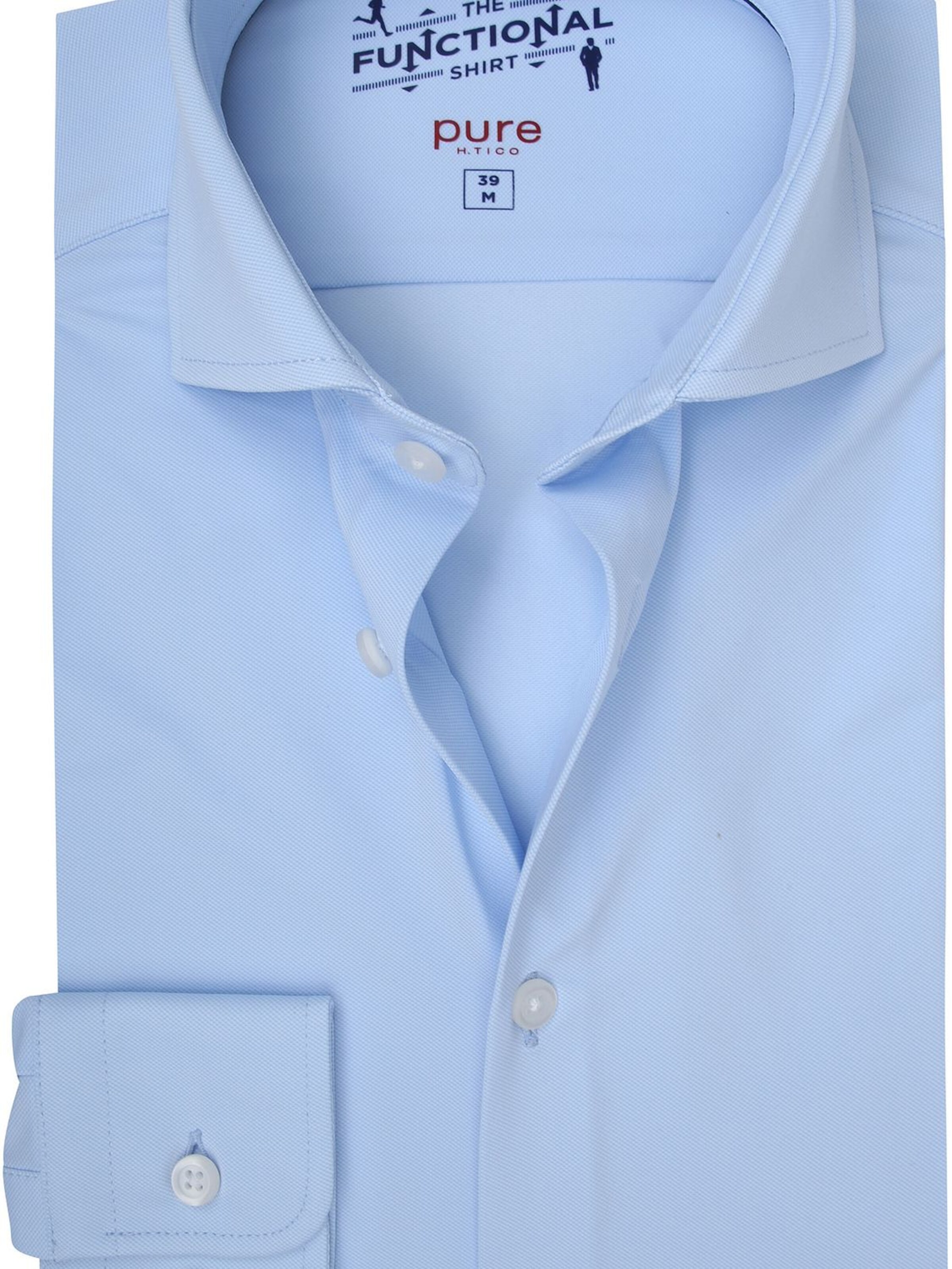 PURE Slim fit Overhemd in Blauw