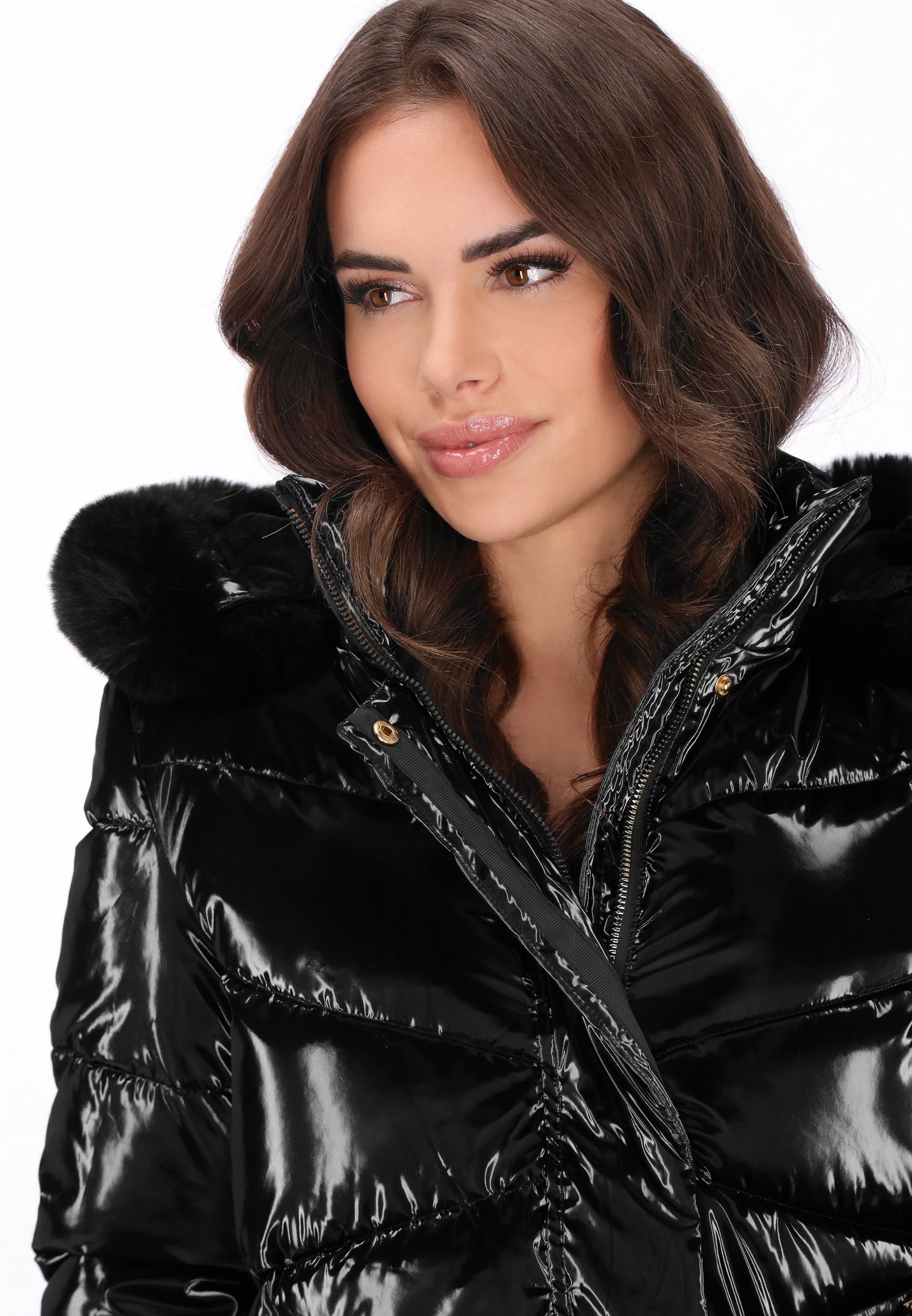 faina - Sobretudo de inverno em preto