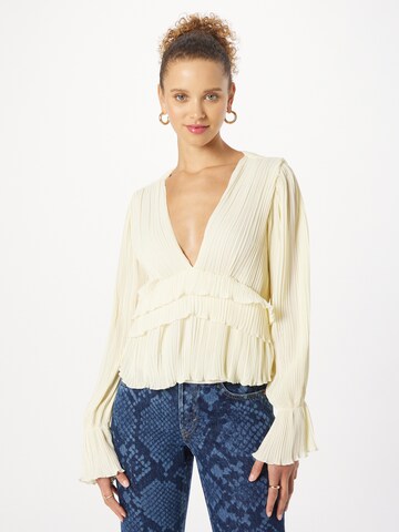 Nasty Gal Bluse i beige: forside