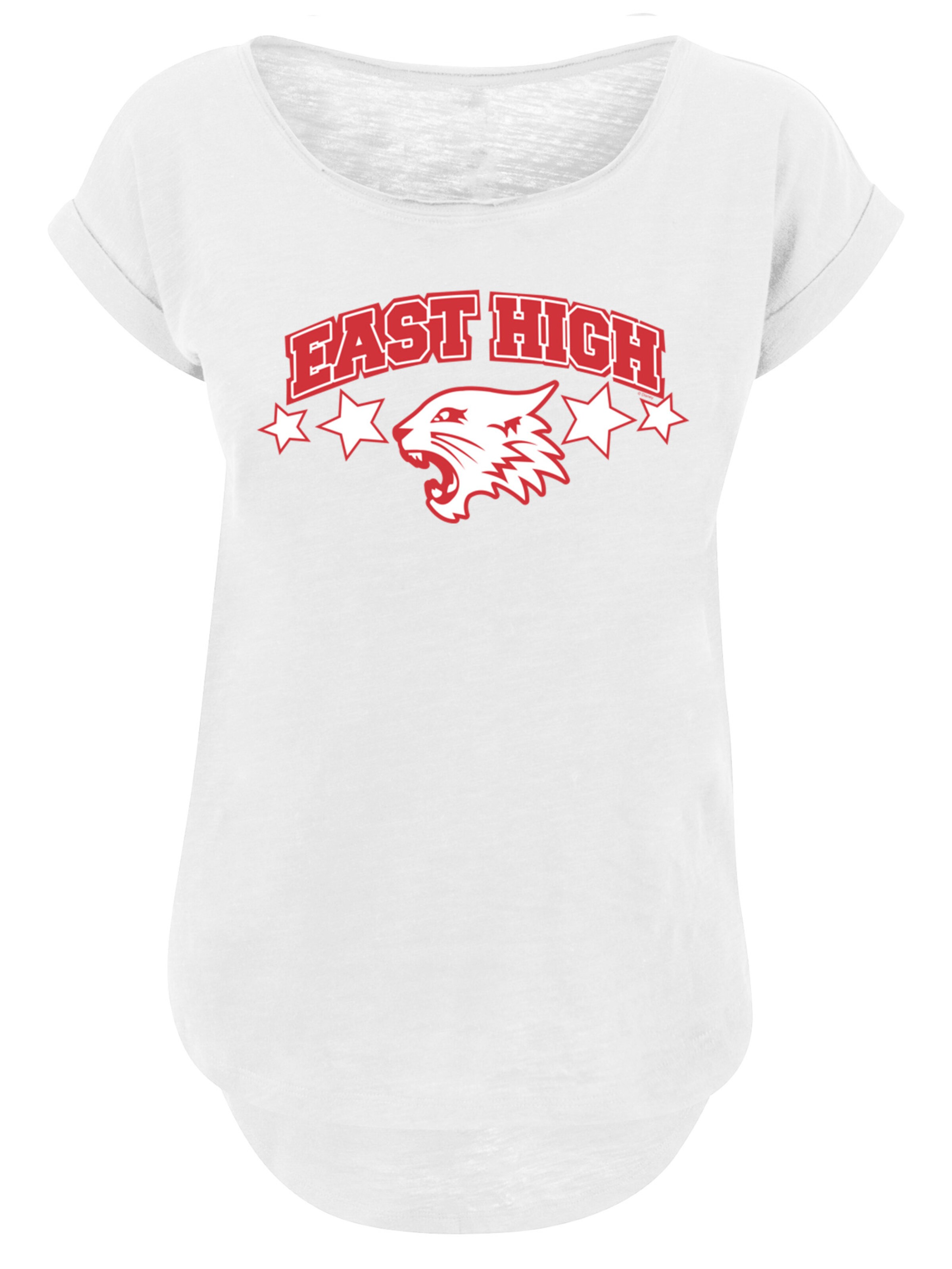 F4NT4STIC Shirt 'Disney High School Musical The Musical Wildcat Stars' in Wit: voorkant