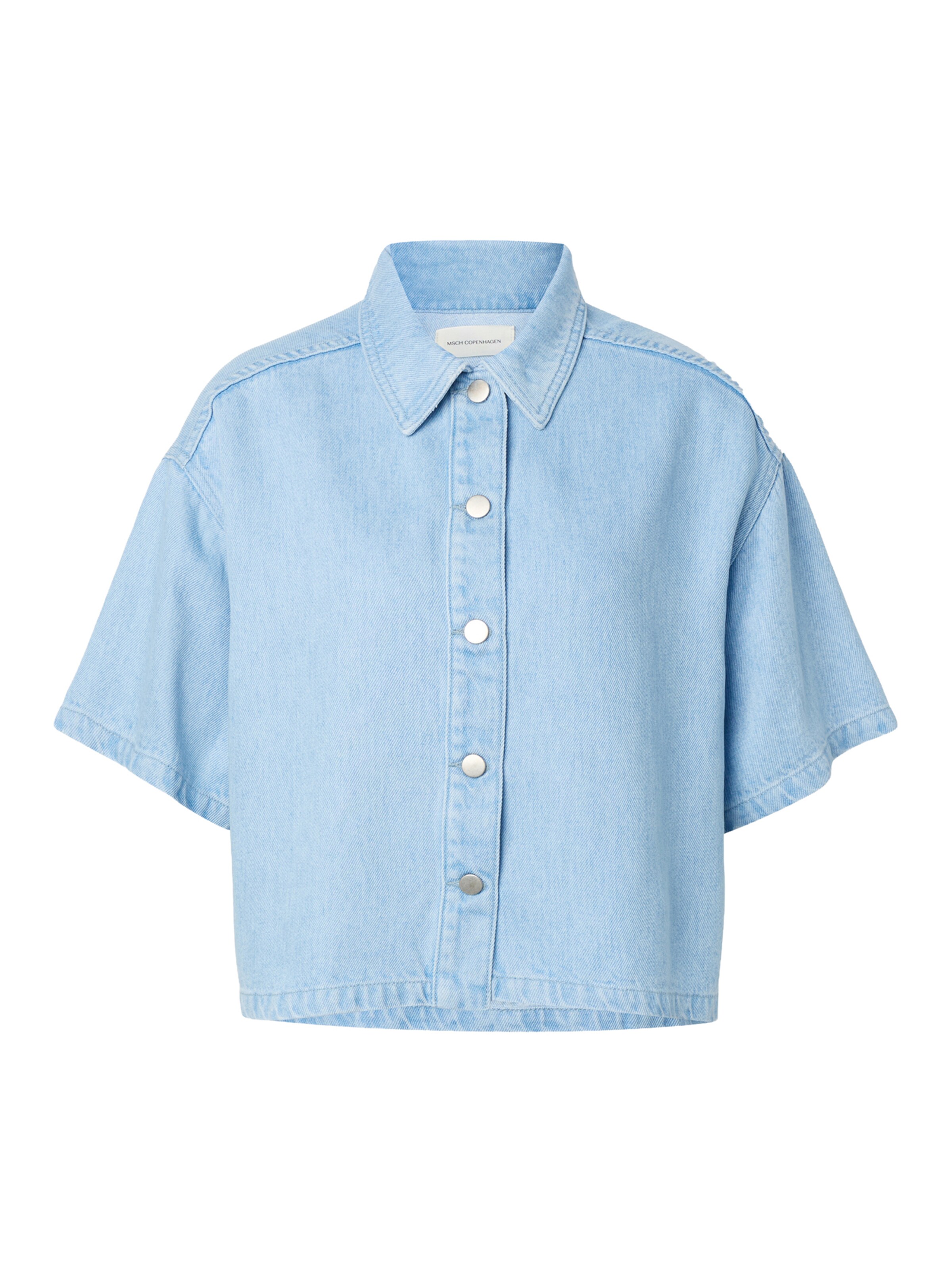 MSCH COPENHAGEN Blouse 'Saphina' in de kleur Blauw denim, Productweergave