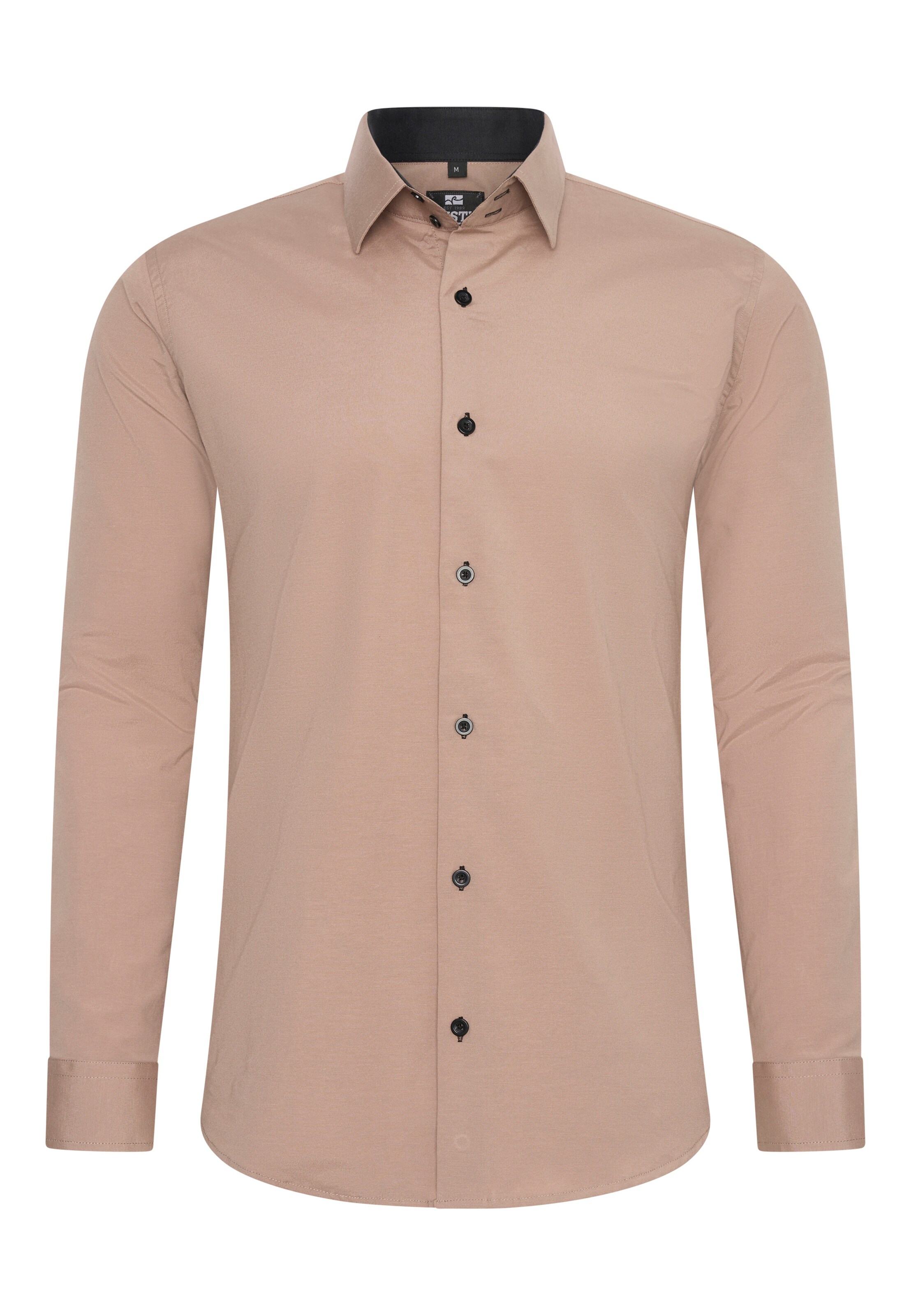 Rusty Neal Button Up Shirt in Beige: front