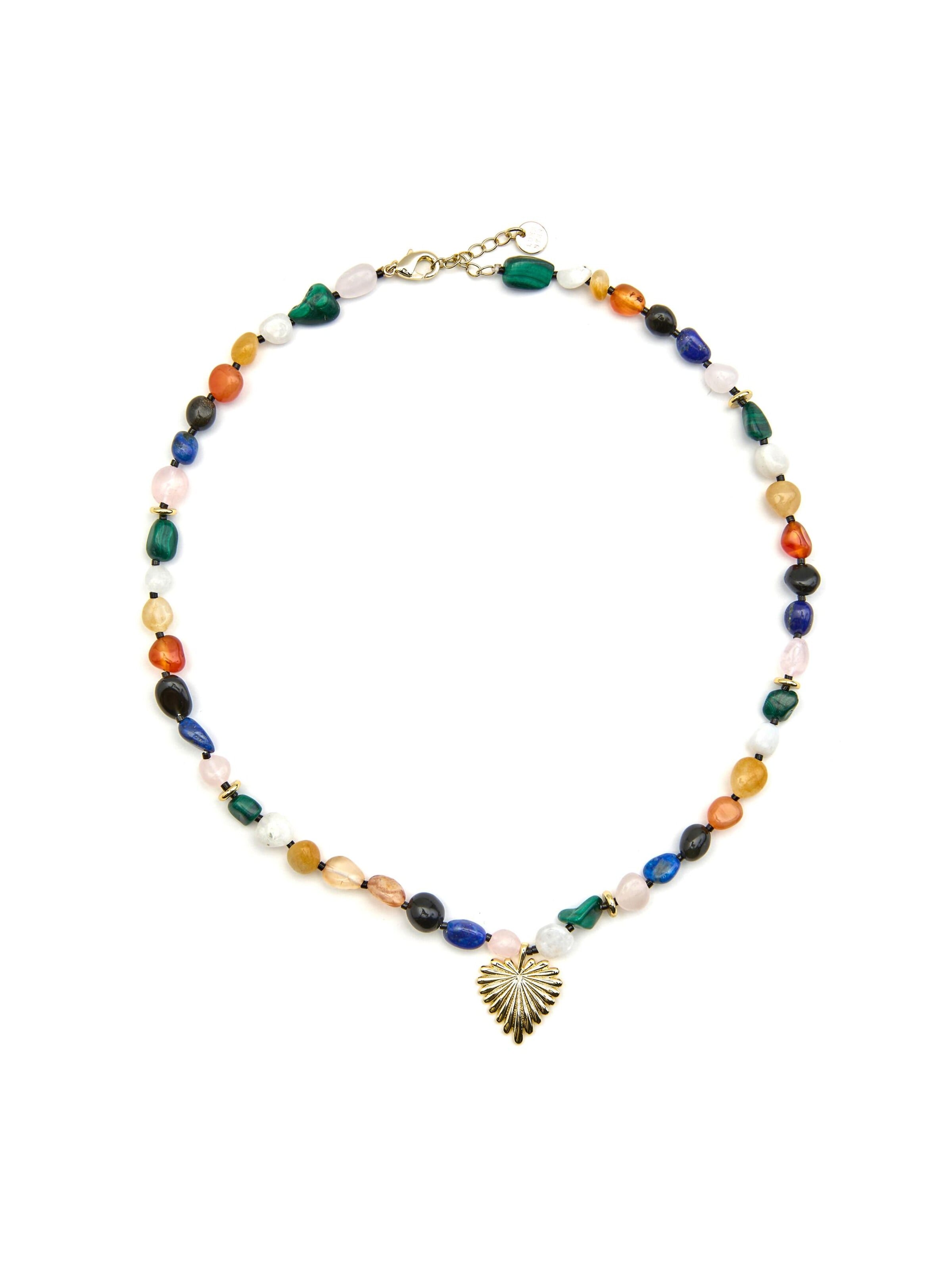 Luxenter Kette 'Ilisen'‌‌‌‌‌‌‌‌‌ in Mischfarben: Vorderseite