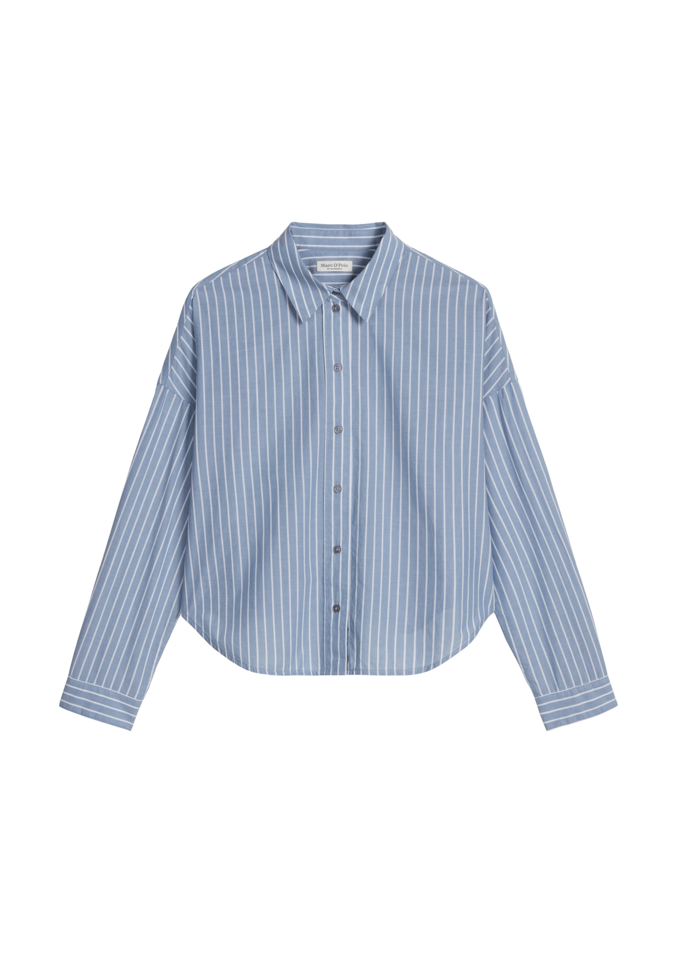 Marc O'Polo Bluse in hellblau / weiß, Produktansicht