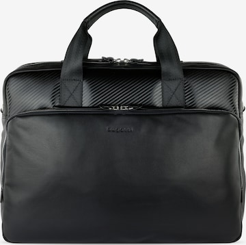 bugatti Document Bag 'Comet' in Black: front