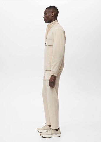 MANGO MAN Slim fit Chino Pants 'Lunar' in Beige
