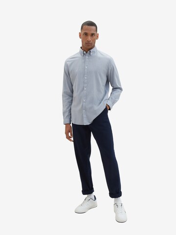 TOM TAILOR Regular fit Button Up Shirt in Blue