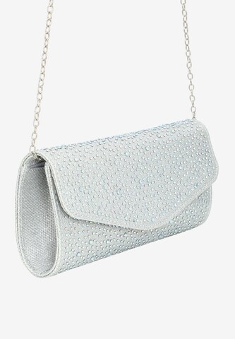 sudrabs faina "Clutch" stila somiņa