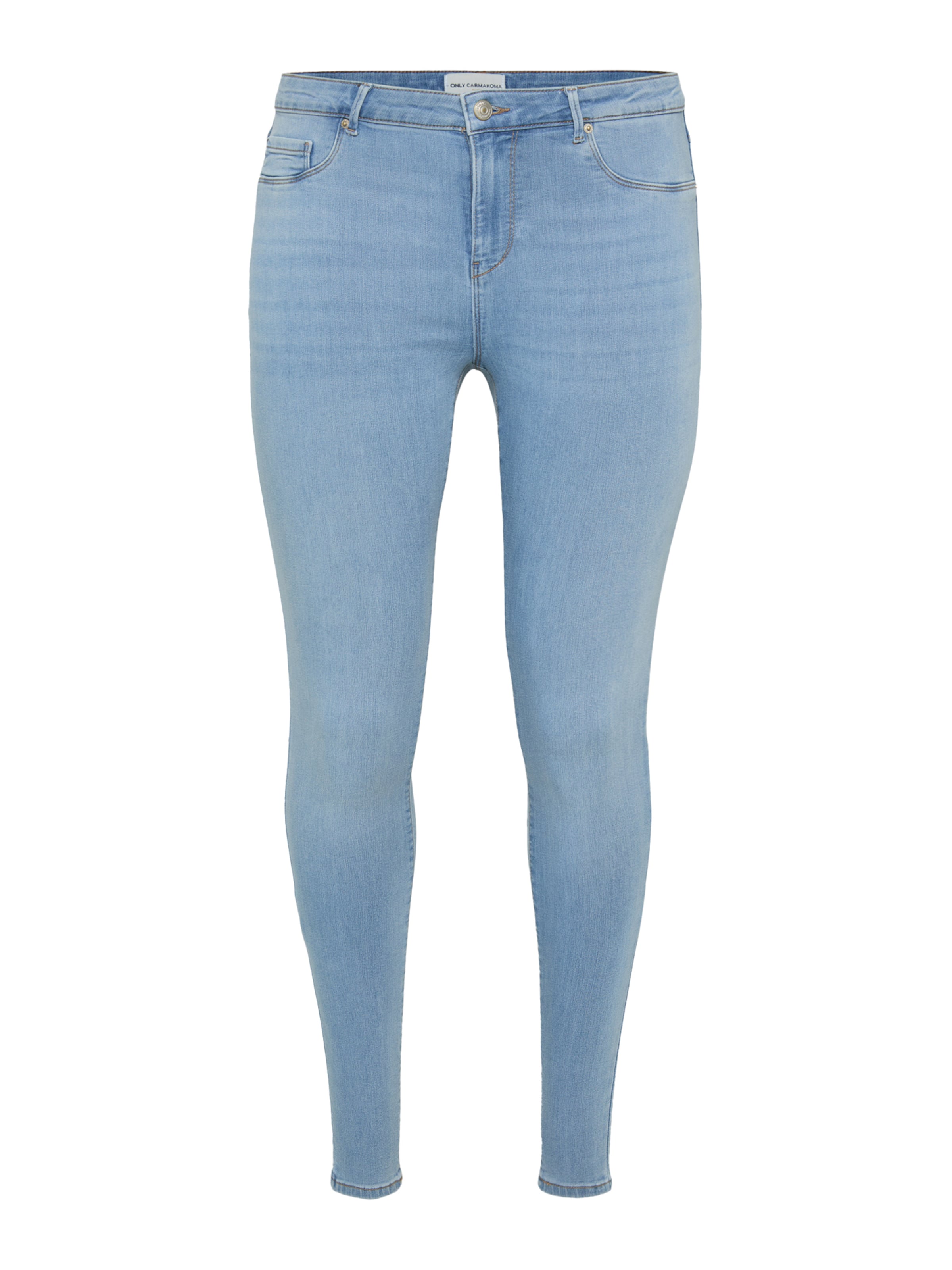 ONLY Carmakoma Skinny Jeans 'CARTHUNDER' in Blue: front