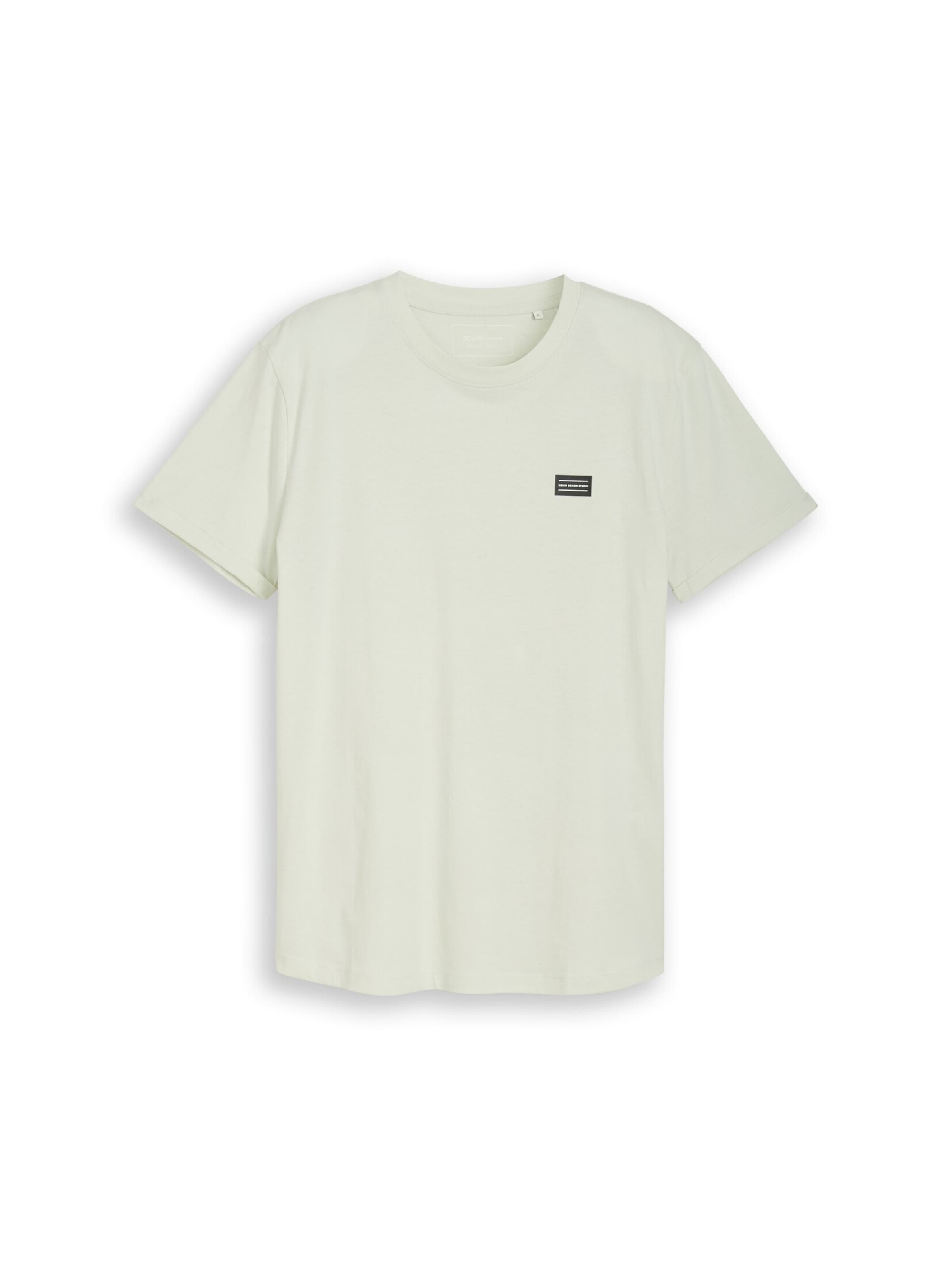 T-Shirt TOM TAILOR DENIM en vert : devant
