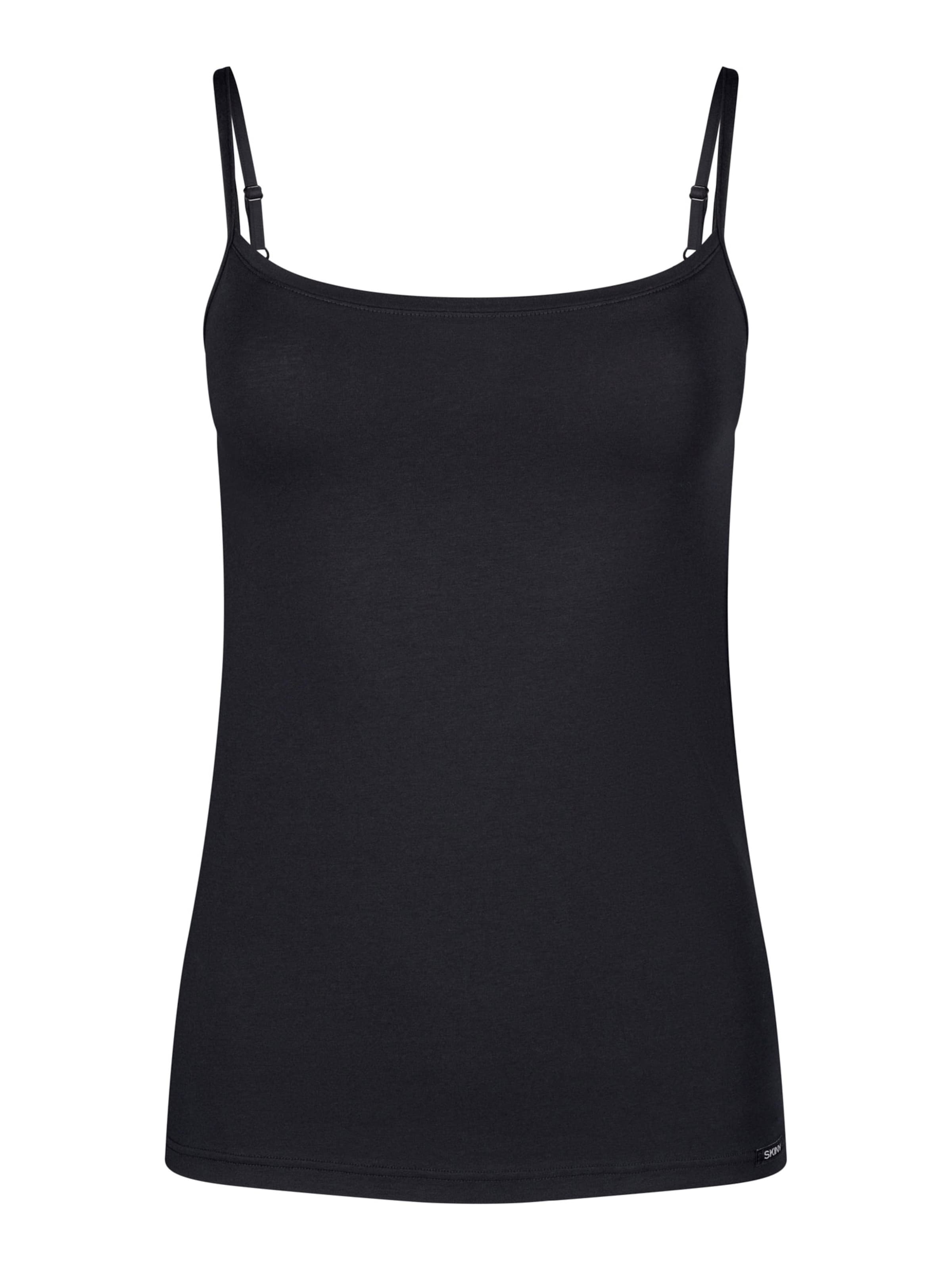 Skiny - Camiseta térmica en negro: frente