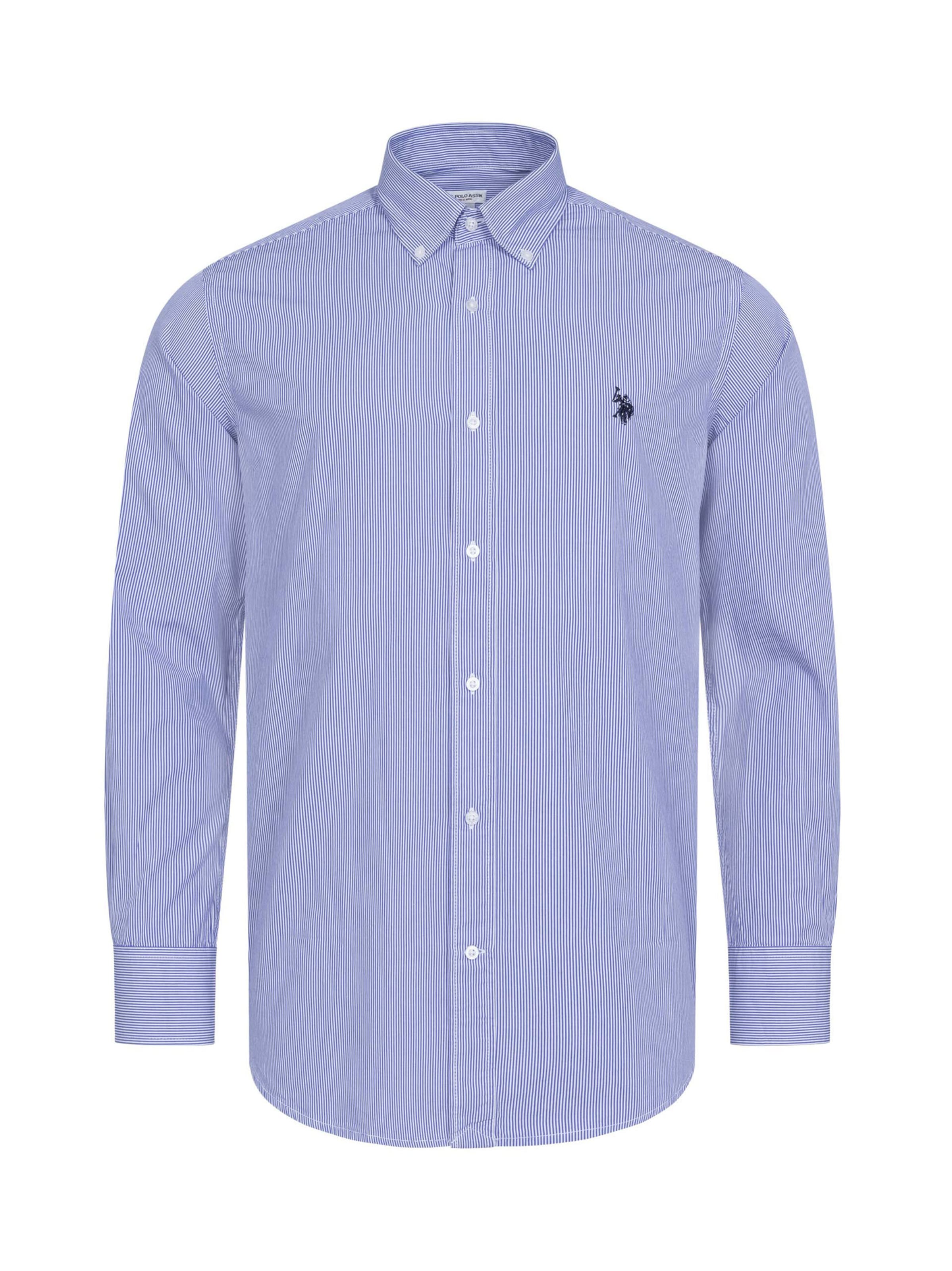 U.S. POLO ASSN. Regular Fit Hemd in Blau: Vorderseite