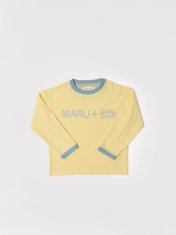 Maru + Bo Shirts 'BASIC HEAVY-WEIGHT LOGO T-SHIRT' i gul: forside