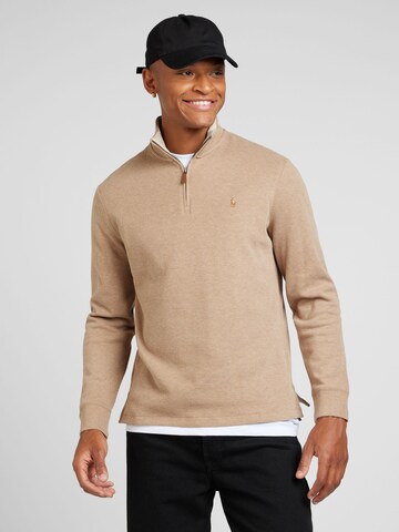 Pull-over Polo Ralph Lauren en marron : devant