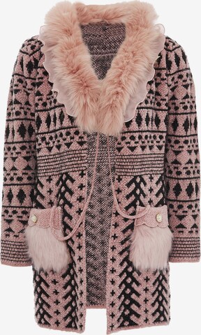 Cardigan faina en rose : devant