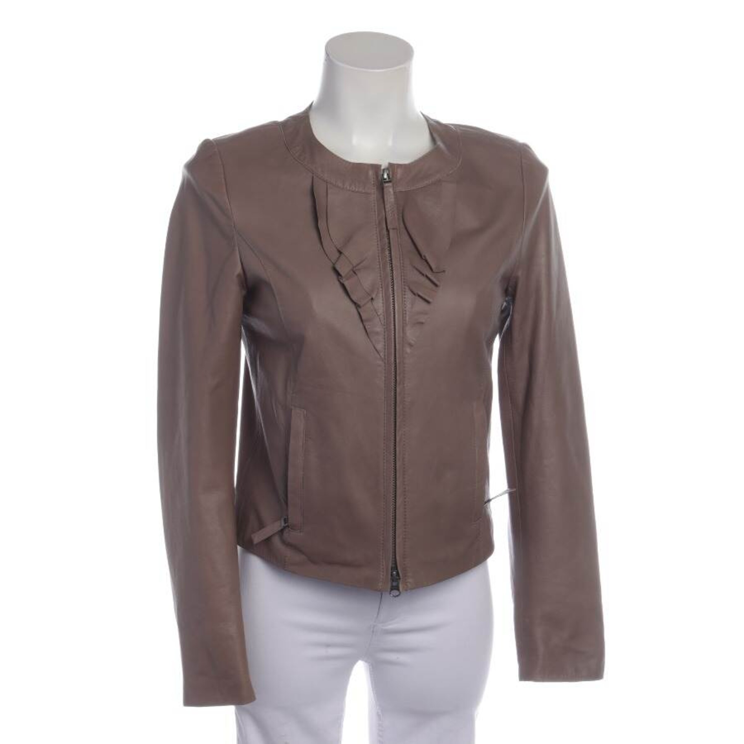 Luisa Cerano Jacket & Coat in S in Brown: front