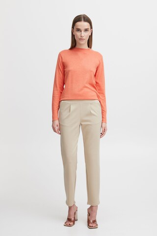 b.young Tapered Pleat-Front Pants 'Rizetta' in Beige