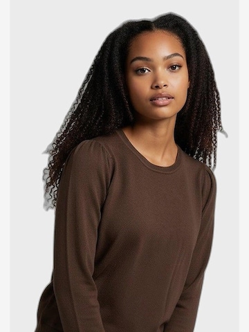 Pull-over Fresh Flower en marron : devant