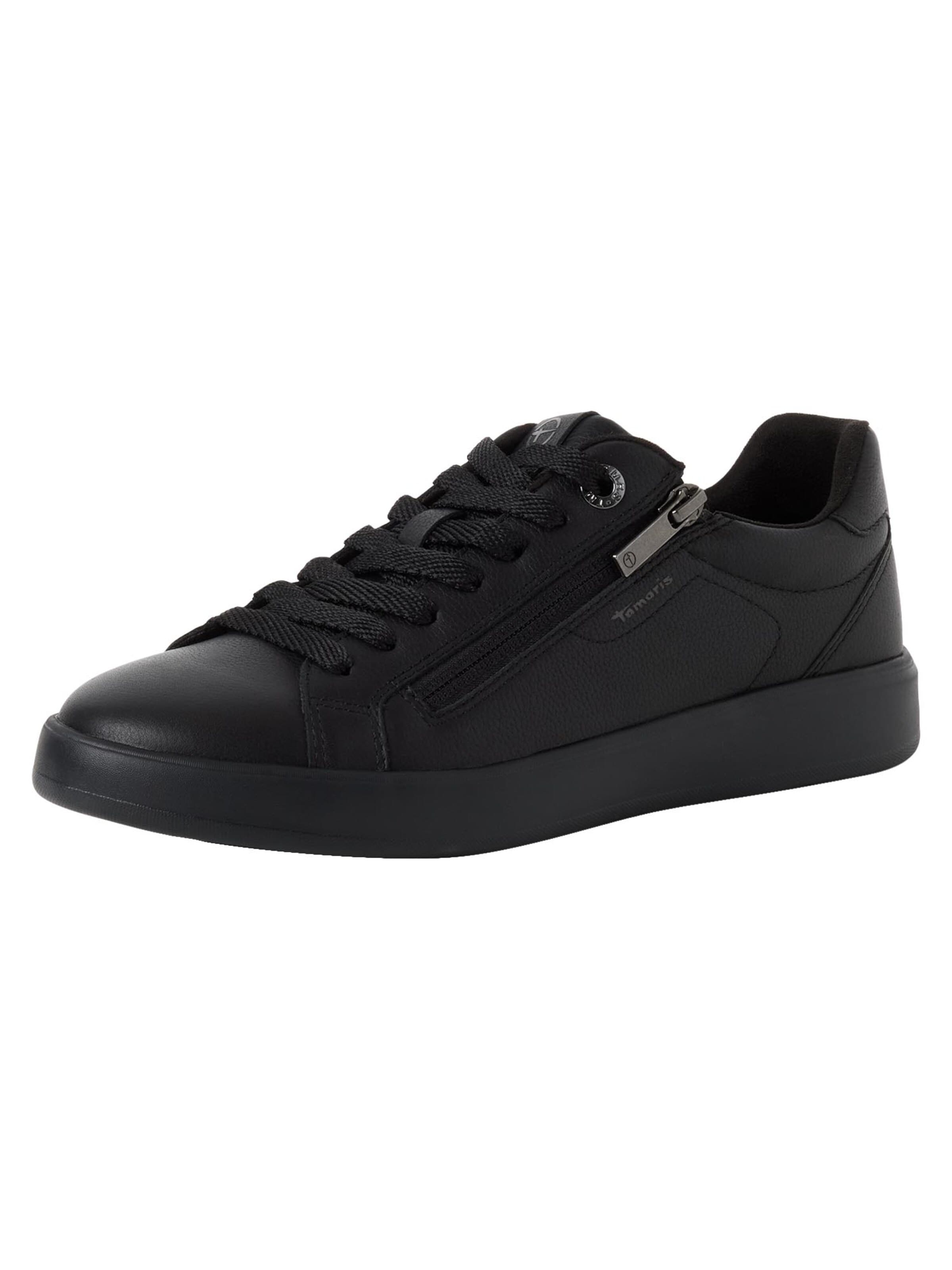 Tamaris Sneakers laag 'Basic' in Zwart