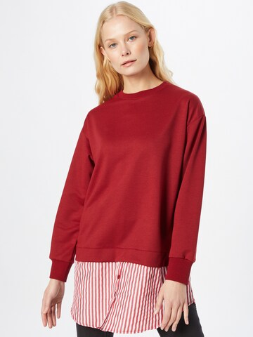 Trendyol Sweatshirt in Red: front