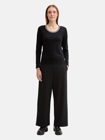 TOM TAILOR Shirt in Black