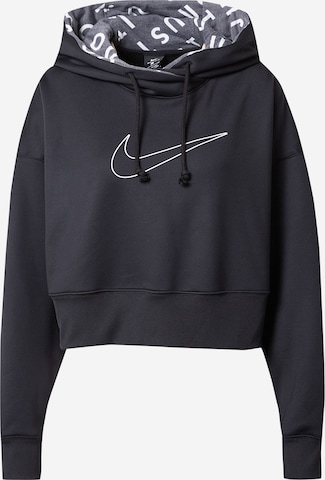 NIKE Sport sweatshirt 'Therma' i svart: framsida