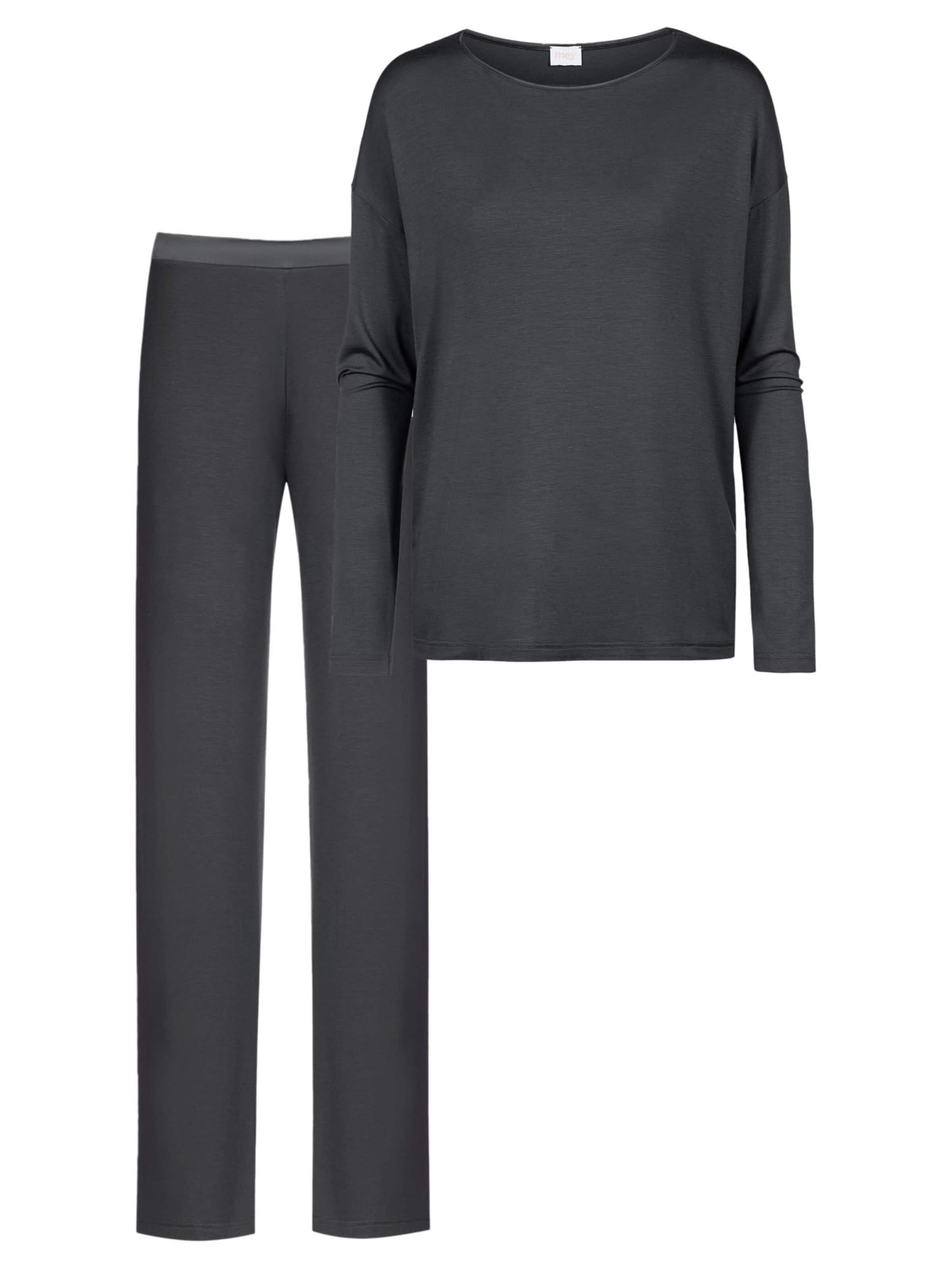 Mey Pyjama 'Pure Chic'‌‌‌‌ in Grau: Vorderseite