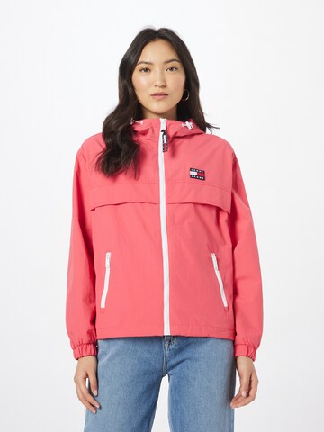 Tommy Jeans Between-season jacket 'Chicago' in Pink: front