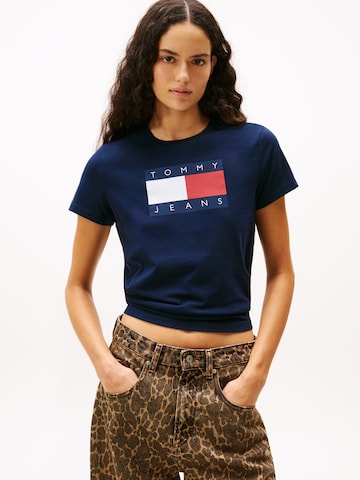 Tommy Jeans - Camisa em azul: frente