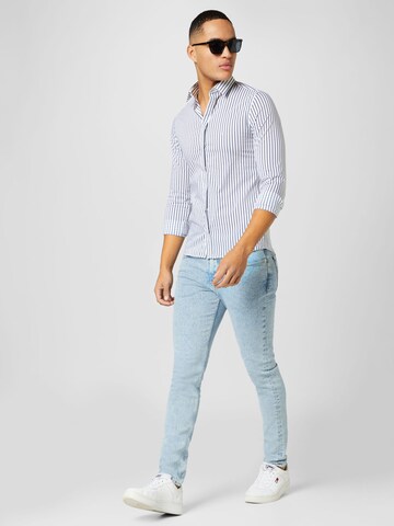 Calvin Klein Regular fit Button Up Shirt in Blue