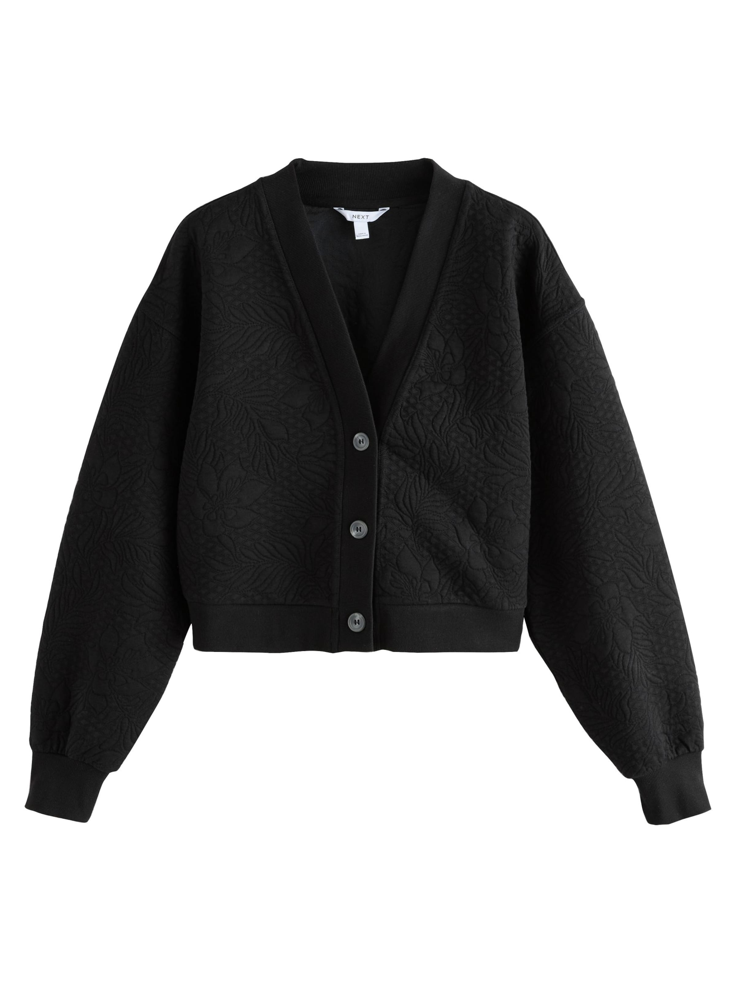 Next Sweatjacka i svart: framsida