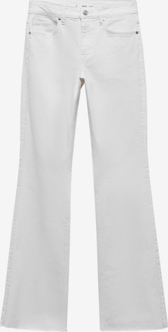 MANGO Flared Jeans in Wit: voorkant