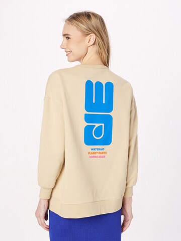 KnowledgeCotton Apparel Sweatshirt 'WATERAID' i beige