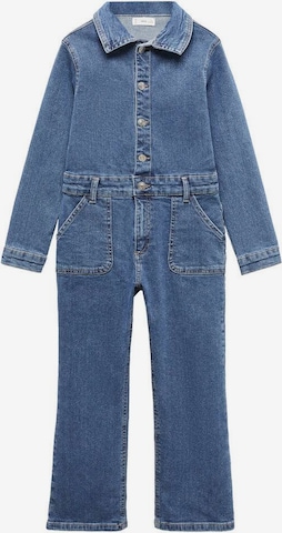 MANGO KIDS Dungarees 'worker' in Blue: front