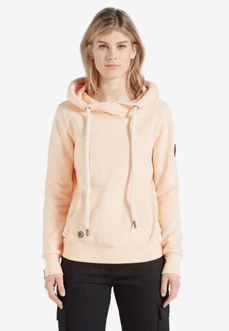 khujo Sweatshirt 'Fanci' in Orange: front