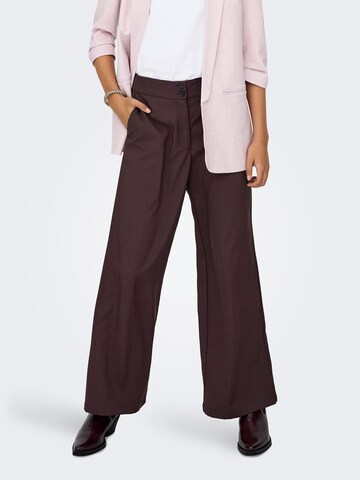 JDY - Pierna ancha Pantalón 'JDYDORA' en marrón: frente