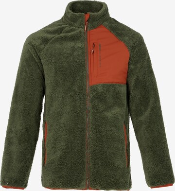 PROTEST Fleece Jacket 'PRTRAMOND' in Green: front