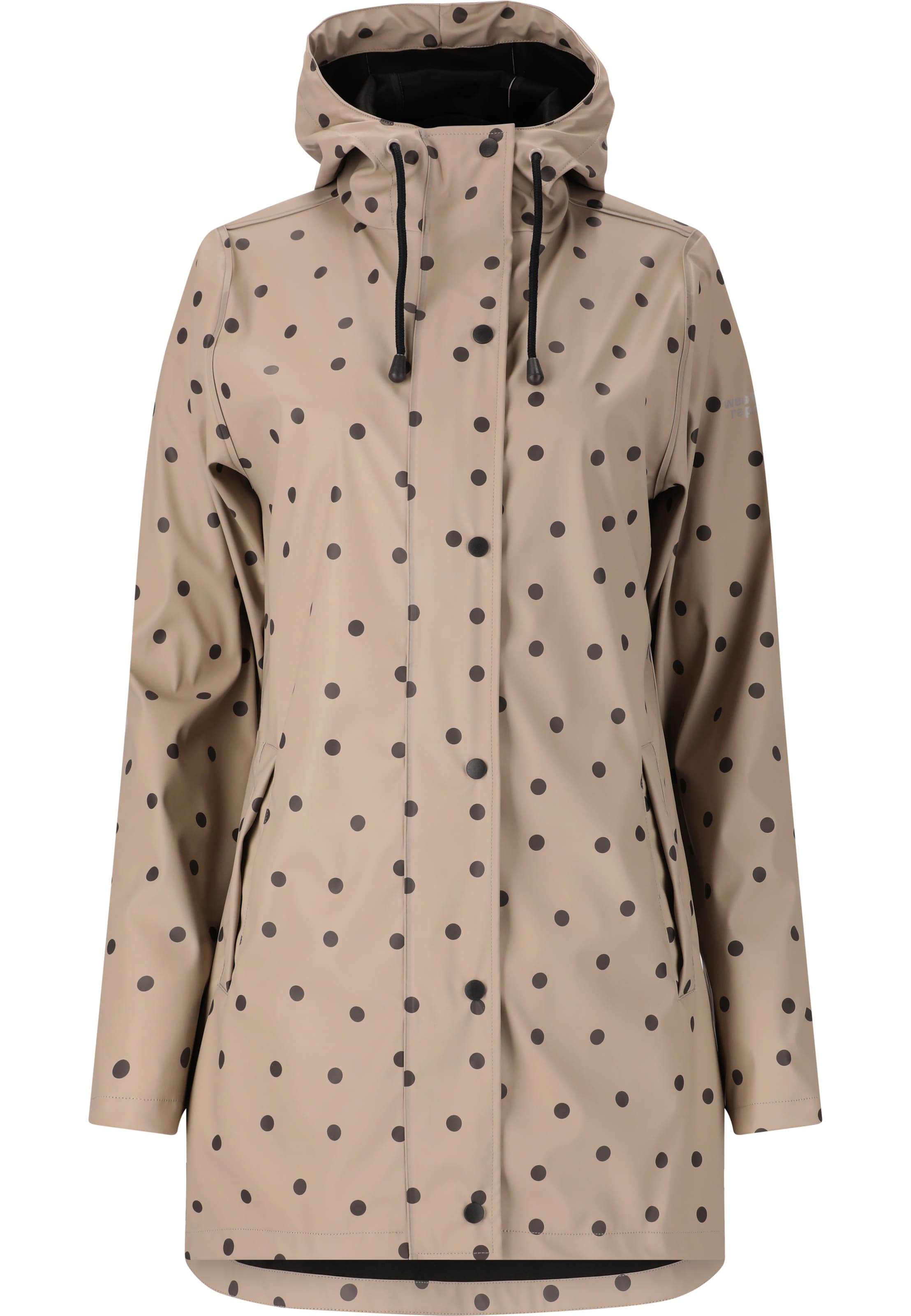 Weather Report Regenjacke 'Sunrise' in Beige: Vorderseite