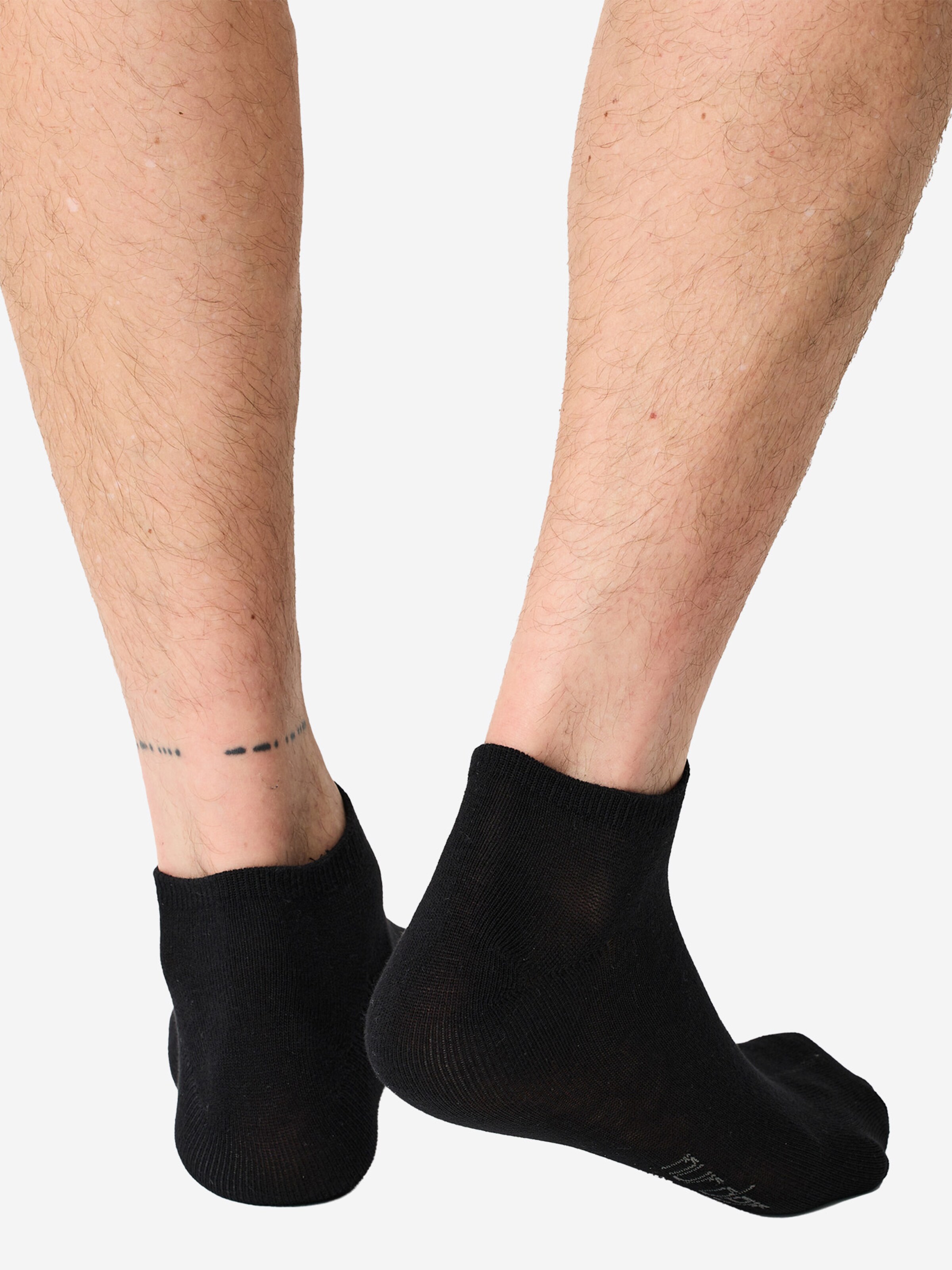 Nur Die Socks ' Baumwolle Basic Unifarben ' in Black