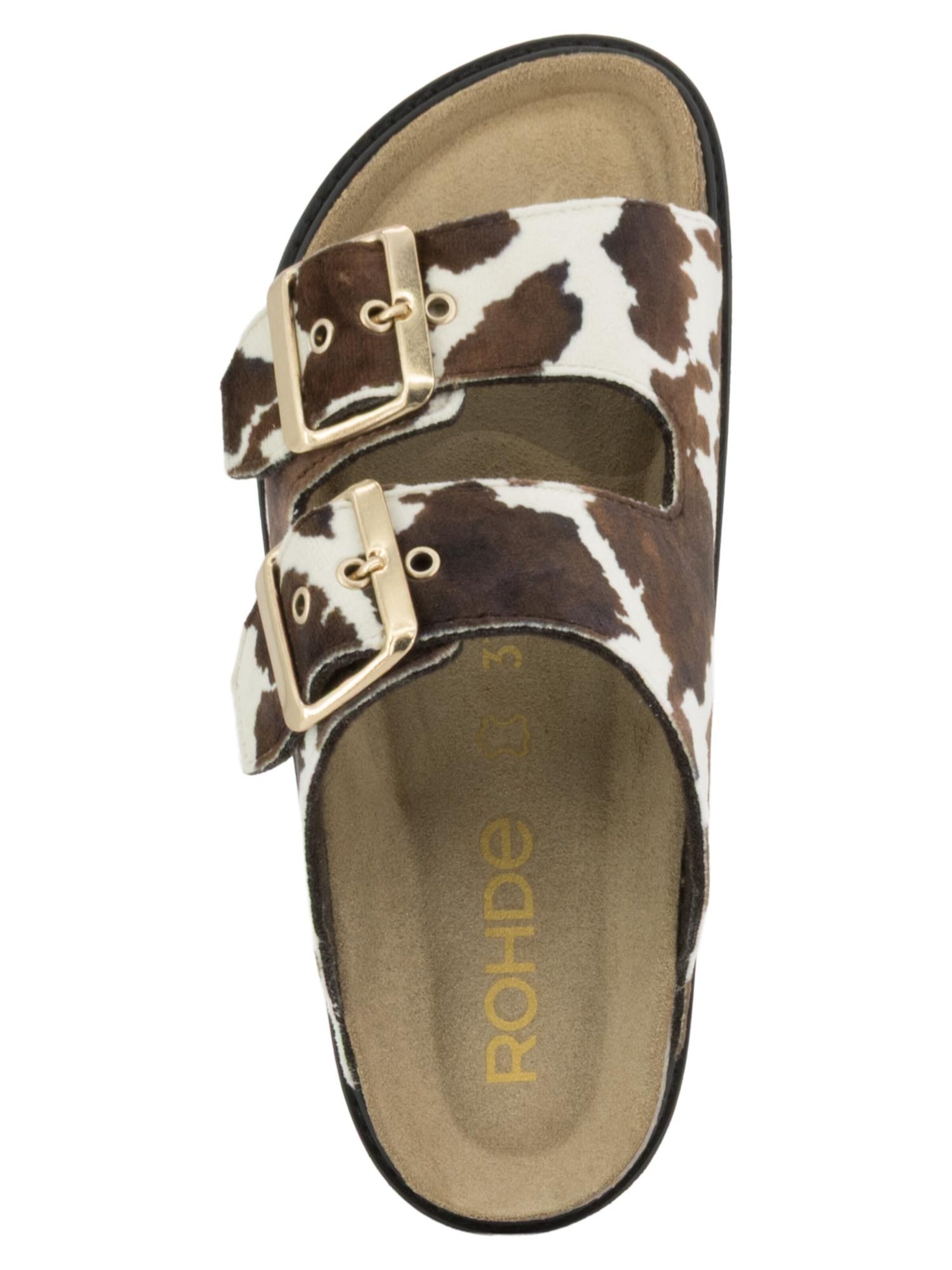 ROHDE Muiltjes 'Tropea' in Bruin