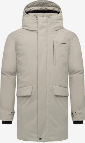STONE HARBOUR Winterjas 'Emriis XX' in Grijs: voorkant